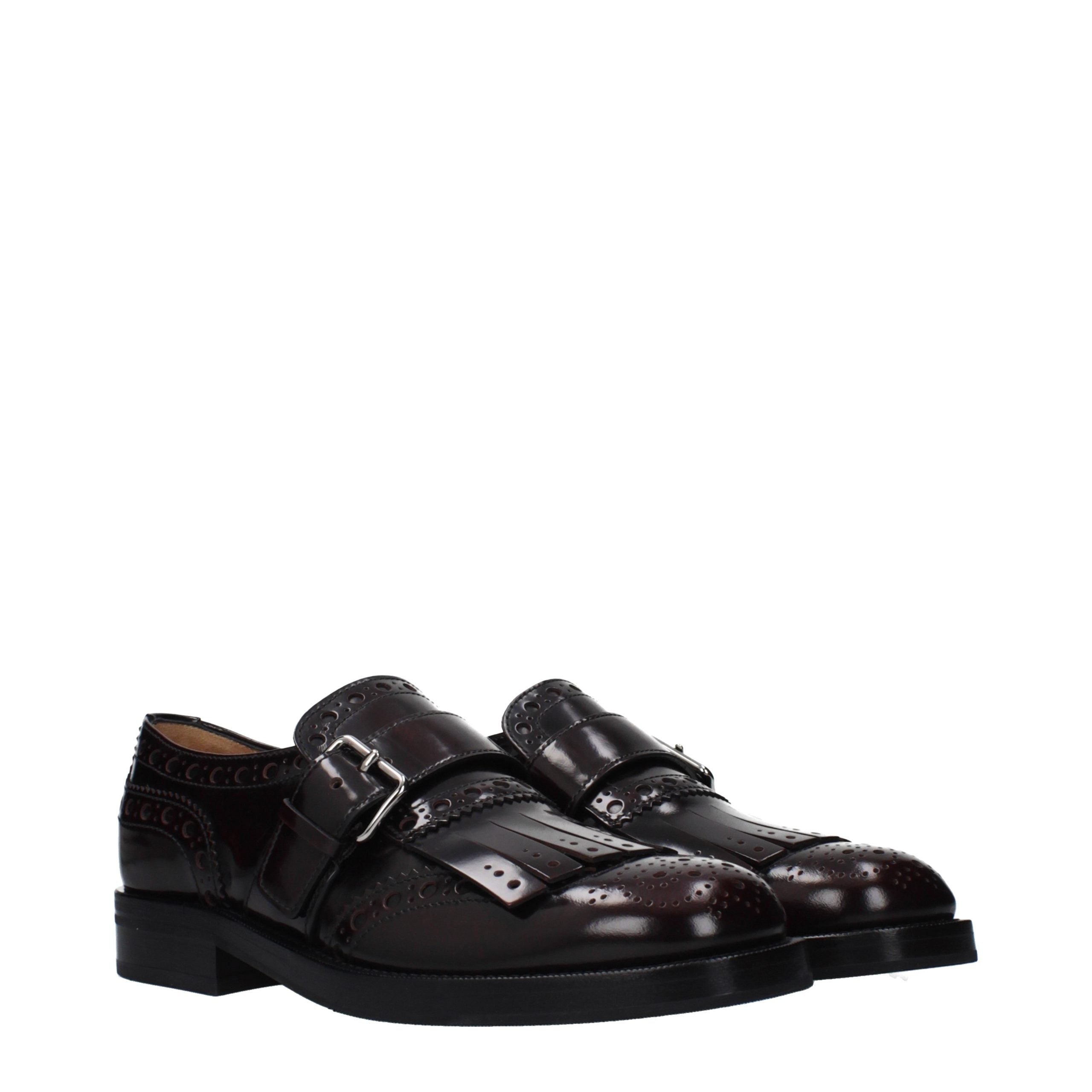 Church's rode leren instaploafers
