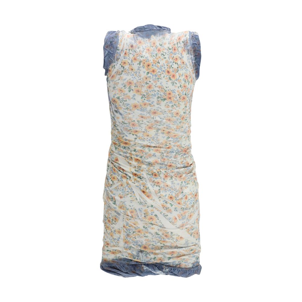 Diesel Mehrfarbiges Baumwoll-Freizeitkleid