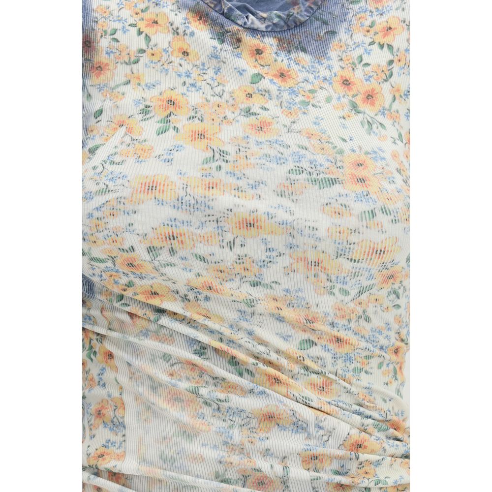 Diesel Mehrfarbiges Baumwoll-Freizeitkleid