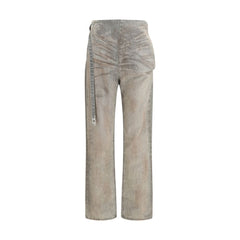 Dieselgrijze katoenen slim fit jeans