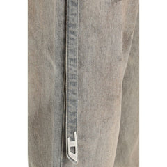 Dieselgrijze katoenen slim fit jeans