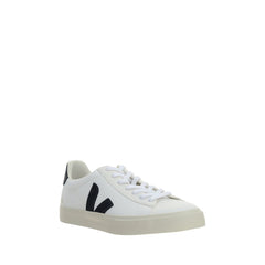Veja White Calf Leather Bos Taurus Low Top Sneakers