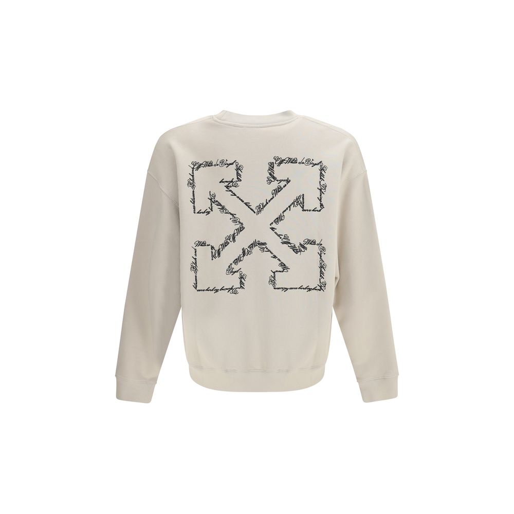 Off-White Beige Katoenen Sweatshirt