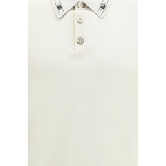 Dolce & Gabbana Beige Zijden Poloshirt
