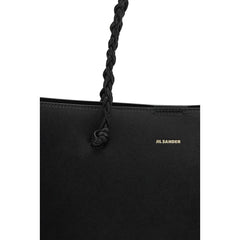 Jil Sander Black Calf Leather Bos Taurus Shoulder Bag