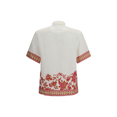 Etro Overhemd met meerkleurig linnenpatroon