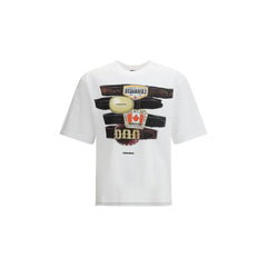 Dsquared² Weißes Baumwoll-T-Shirt