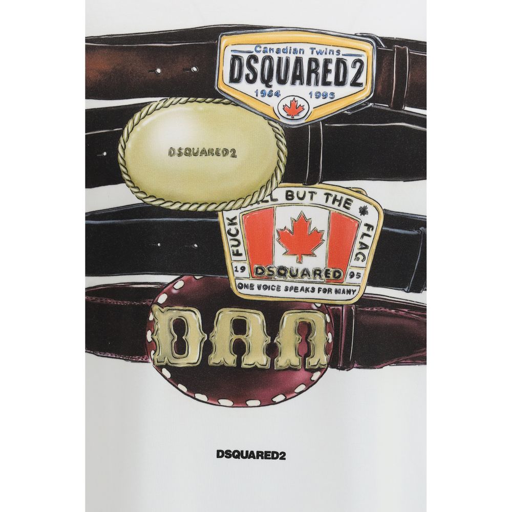 Dsquared² Weißes Baumwoll-T-Shirt