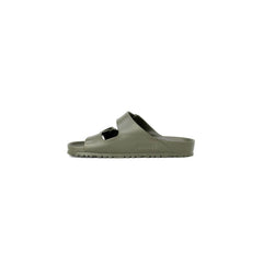Birkenstock Grüne Flache Sandalen aus Kunststoff