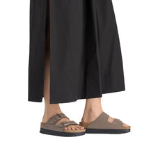 Birkenstock Bruine Synthetische Plateauzolen Sandalen