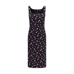 Dolce & Gabbana Multikleurige Zijden Casual Jurk