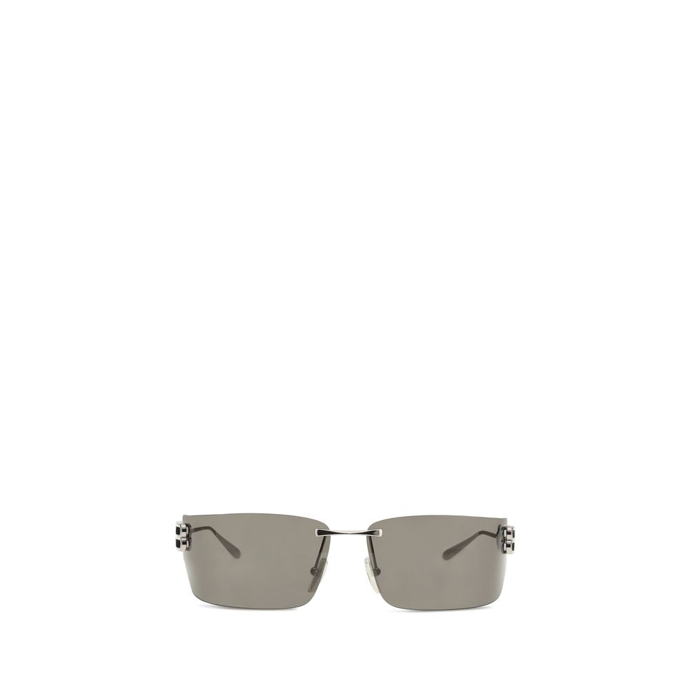 Balenciaga Sonnenbrille aus silberfarbenem Metall