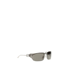 Balenciaga Sonnenbrille aus silberfarbenem Metall