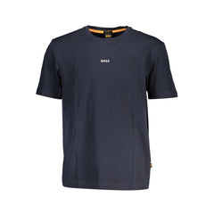 Hugo Boss Blaues Bio-Baumwoll-T-Shirt für Herren