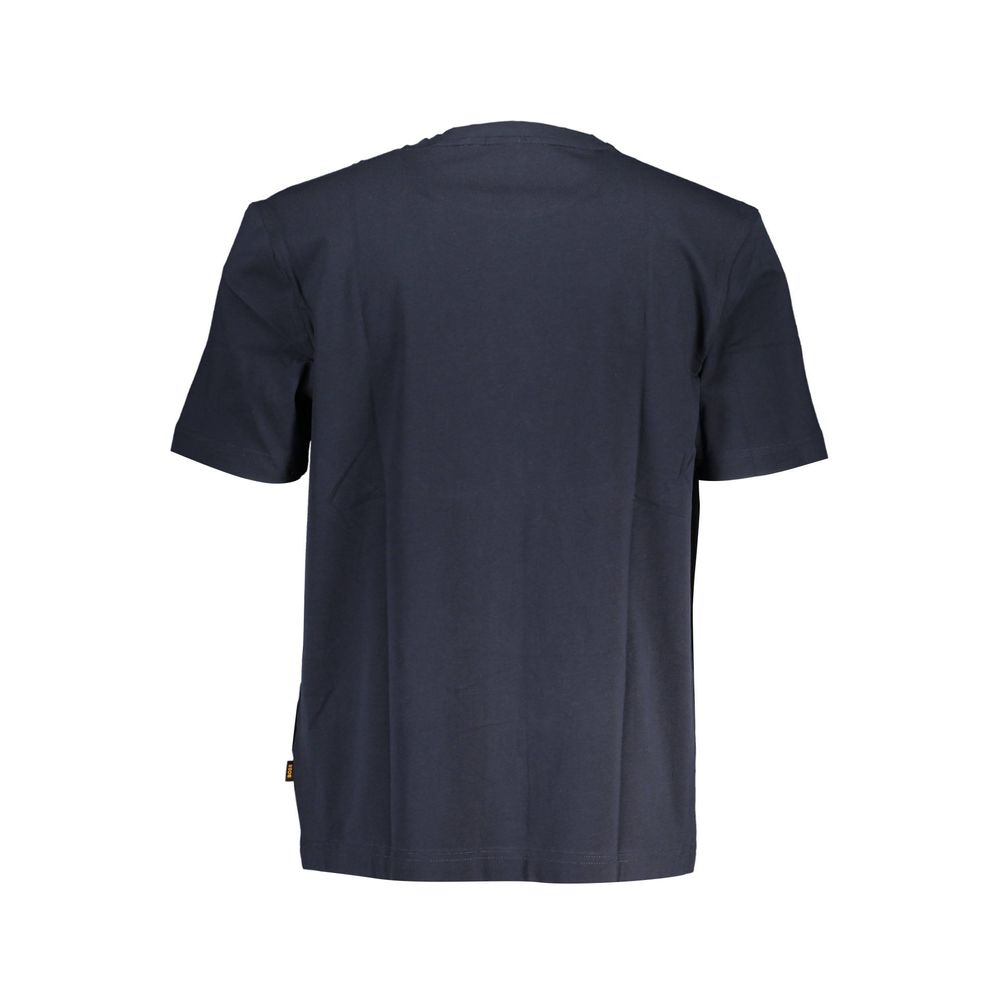 Hugo Boss Blaues Bio-Baumwoll-T-Shirt für Herren