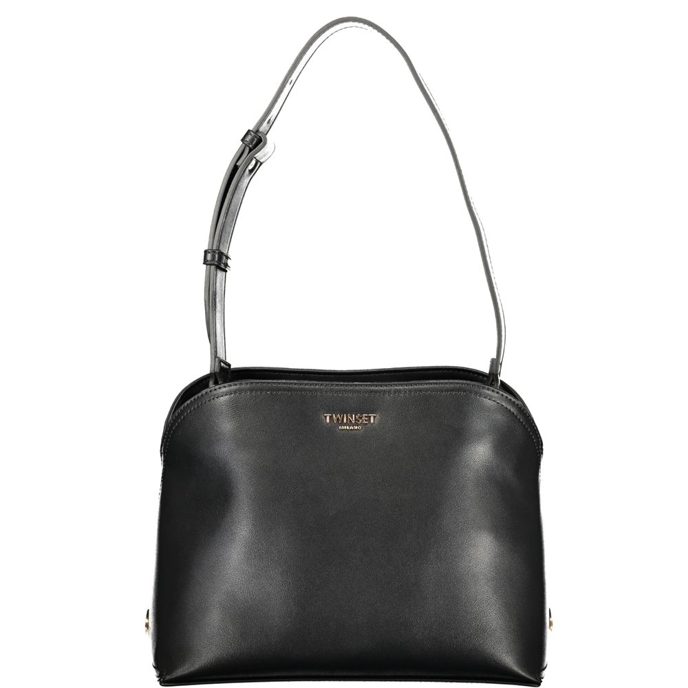 Twinset Schwarze Damen-Schultertasche aus Polyurethan