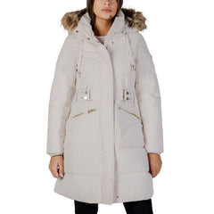 Guess Mantel aus cremefarbenem Polyester