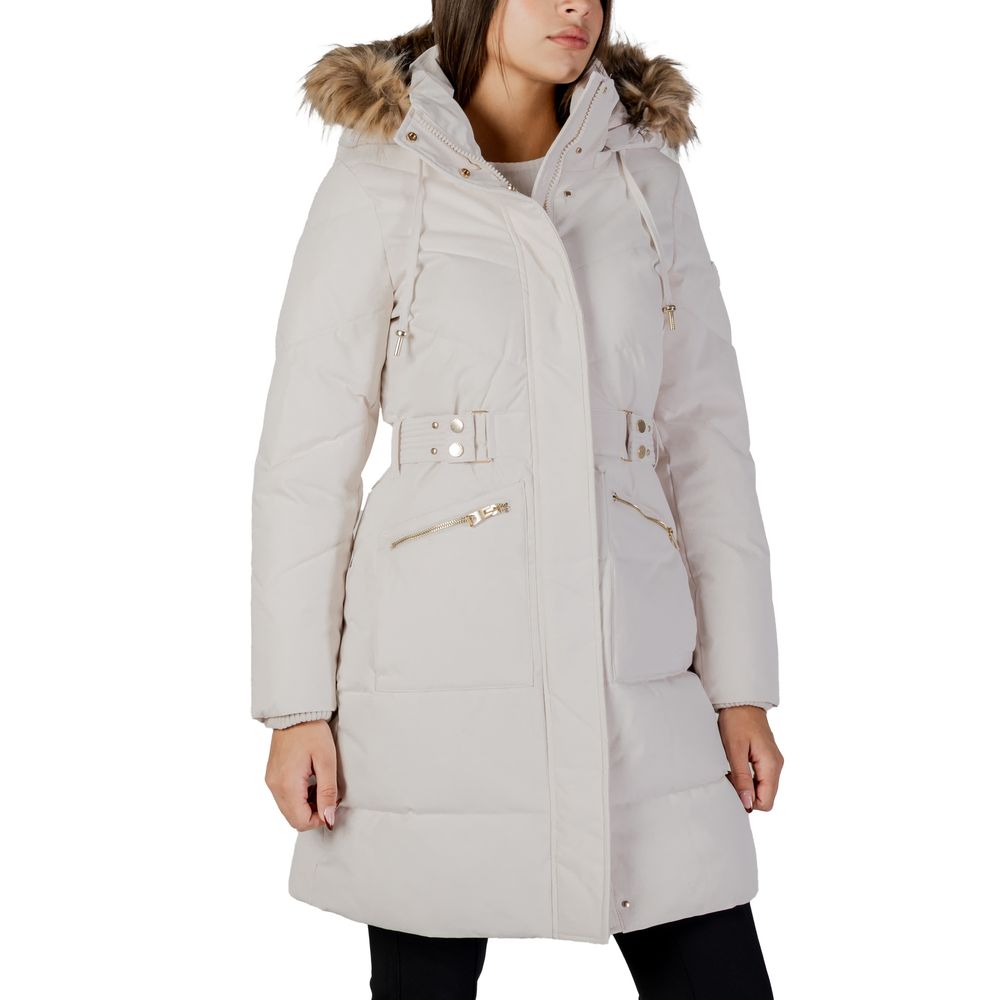 Guess Mantel aus cremefarbenem Polyester