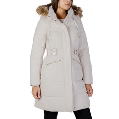 Guess Mantel aus cremefarbenem Polyester