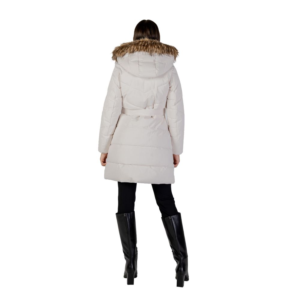 Guess Mantel aus cremefarbenem Polyester