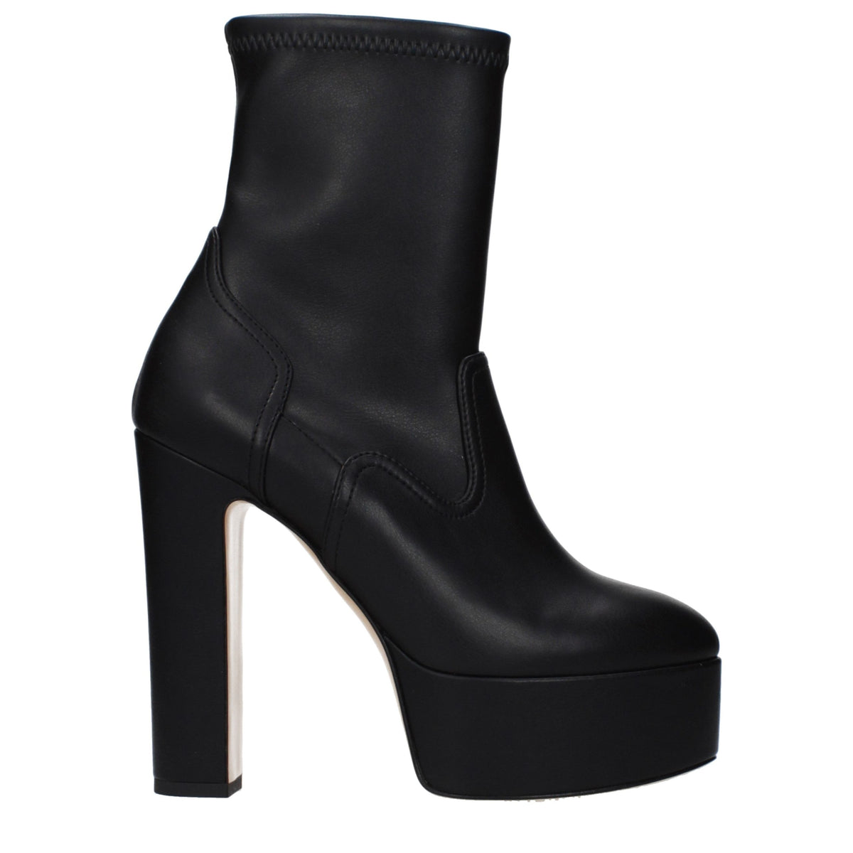Casadei Ankle Boots aus schwarzem Leder