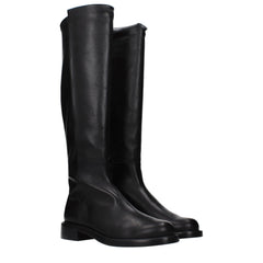 Stuart Weitzman Black Leather Over The Knee