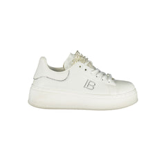 Laura Biagiotti Bianco Polyurethan Damen Sneaker