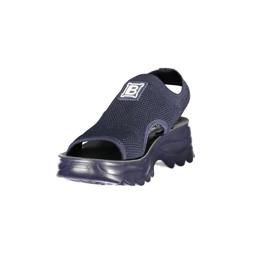 Laura Biagiotti Blaue Sandale aus Polyester für Damen