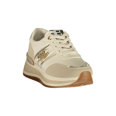 Laura Biagiotti Beige Polyurethane Women Sneaker