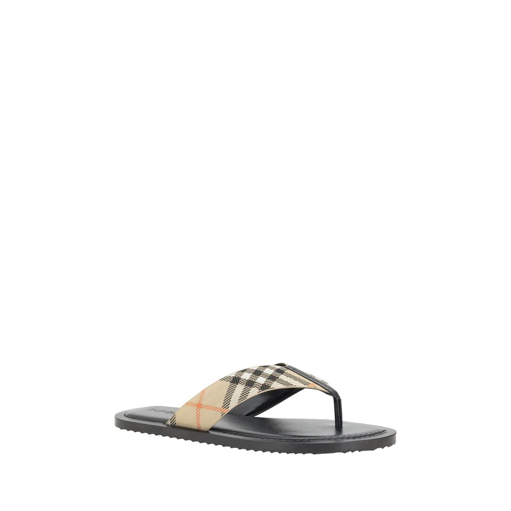 Burberry Zehensandalen aus mehrfarbigem Polyamid