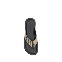 Burberry Zehensandalen aus mehrfarbigem Polyamid