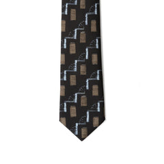 Giorgio Armani Schwarze Seidenkrawatte