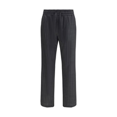 Dolce & Gabbana Grijze Wollen Oves Aries Casual Broek