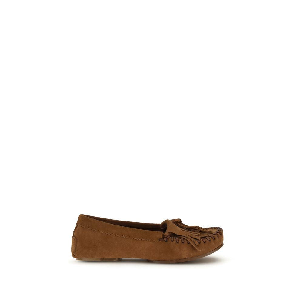 Paris Texas Braunes Kalbsleder Bos Taurus Slip-On Loafers