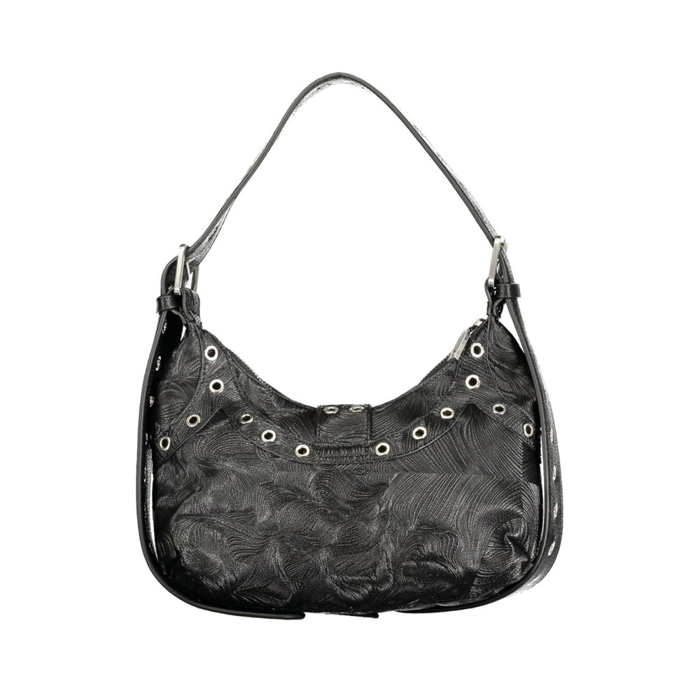 Desigual Schwarze Mini-Damentasche aus Polyurethan