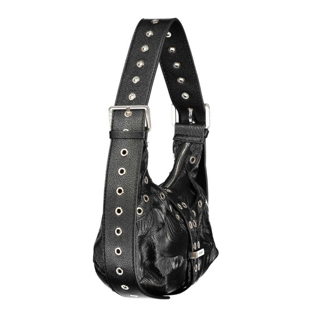 Desigual Schwarze Mini-Damentasche aus Polyurethan