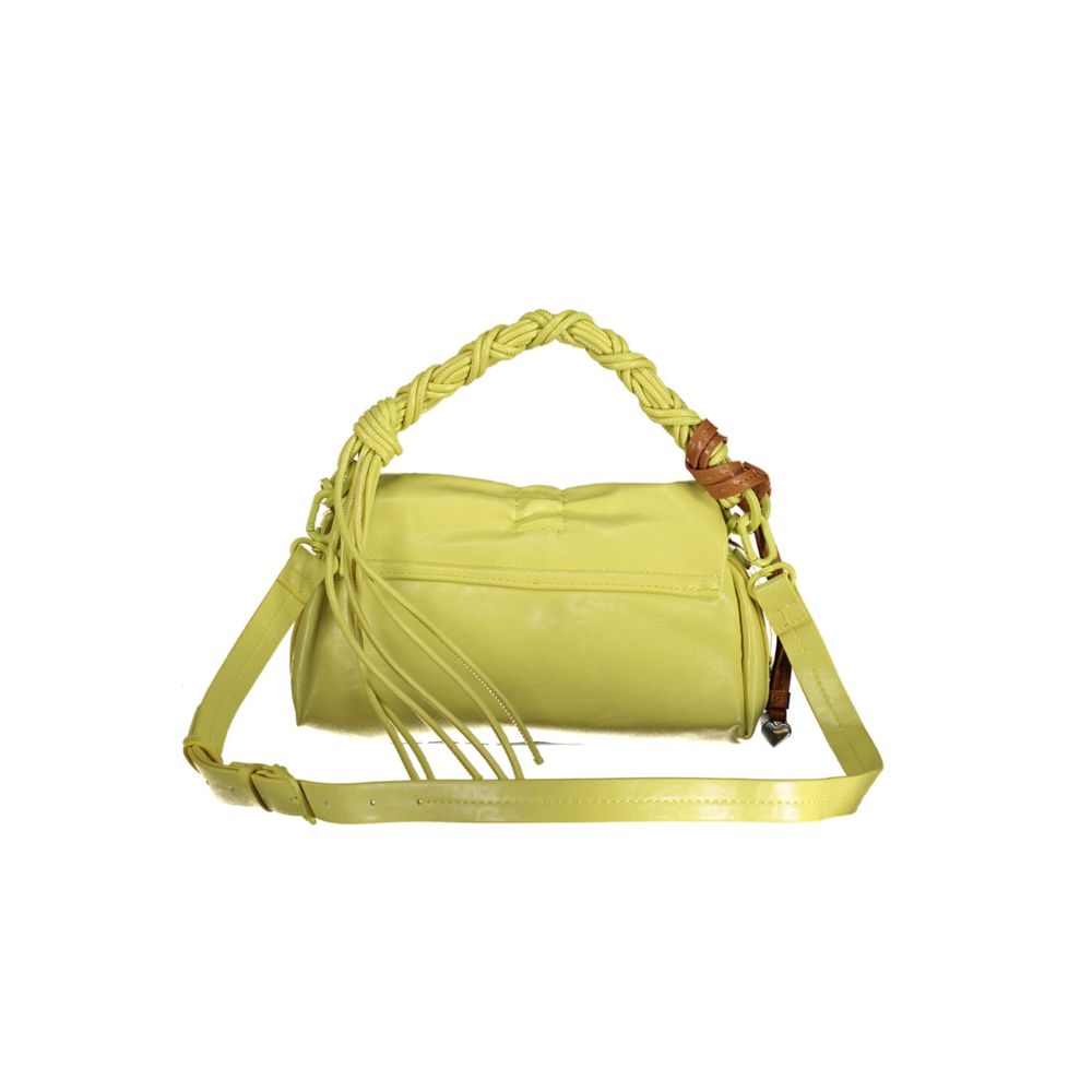 Desigual Giallo Polyurethan Damenhandtasche
