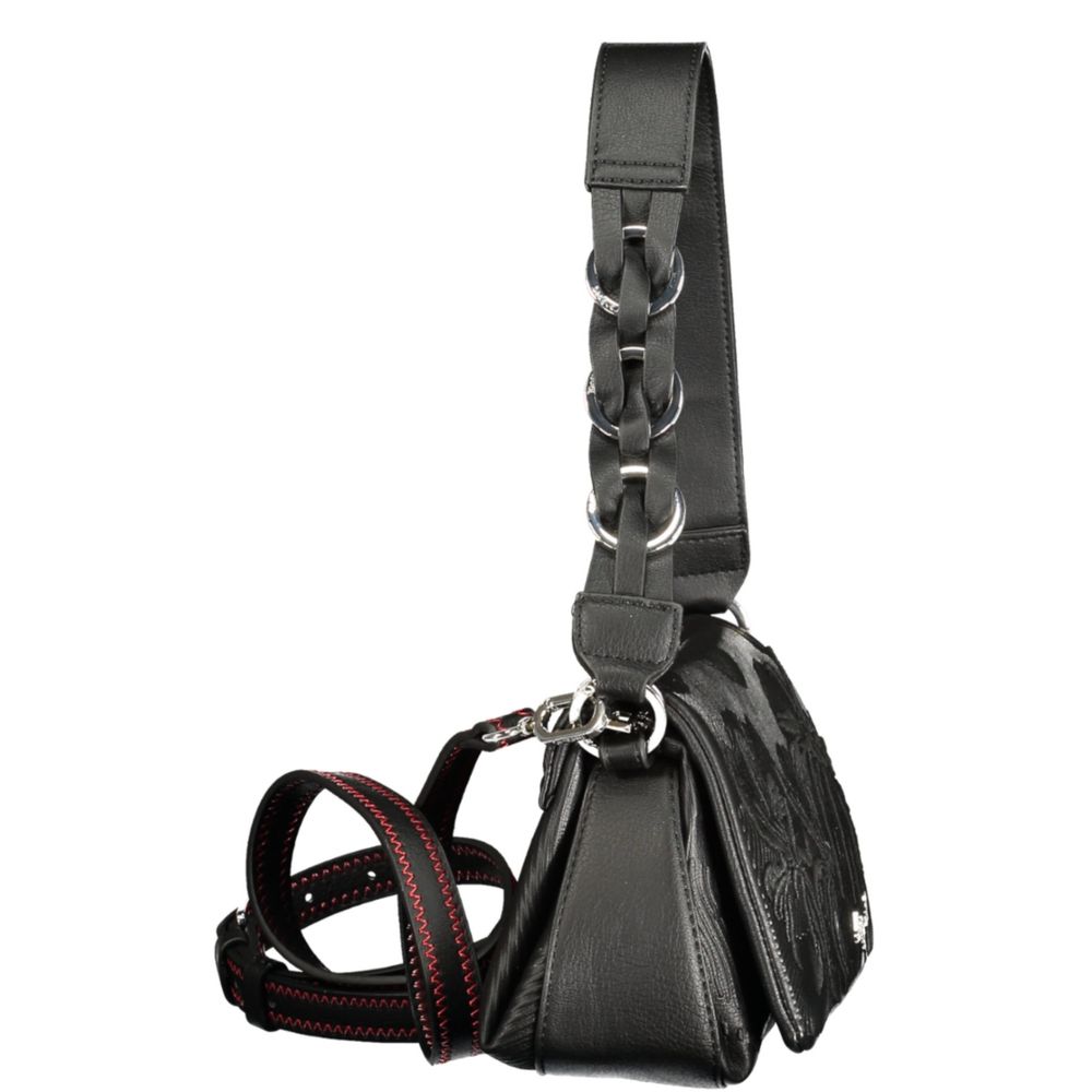 Desigual Schwarze Damen-Tasche aus Polyurethan