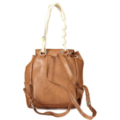 Desigual Marrone Polyurethan Damen Rucksack