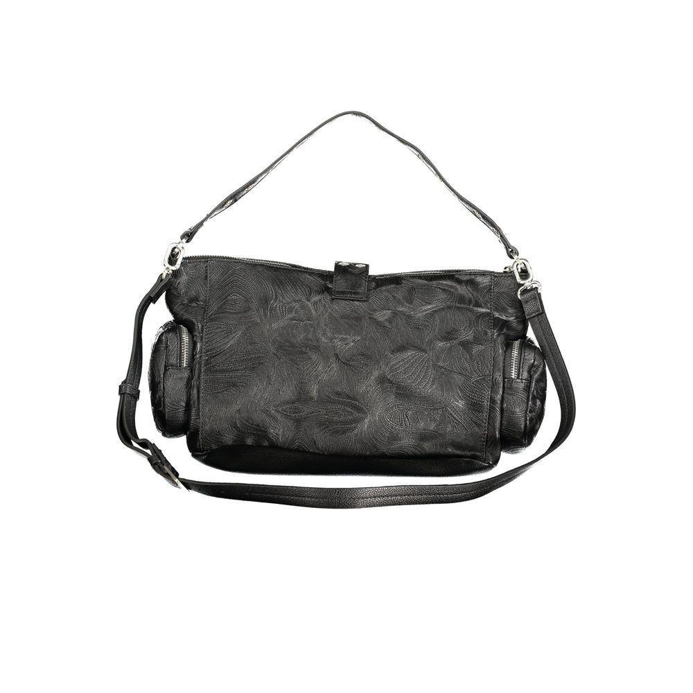 Desigual Nero Polyurethan Damenhandtasche