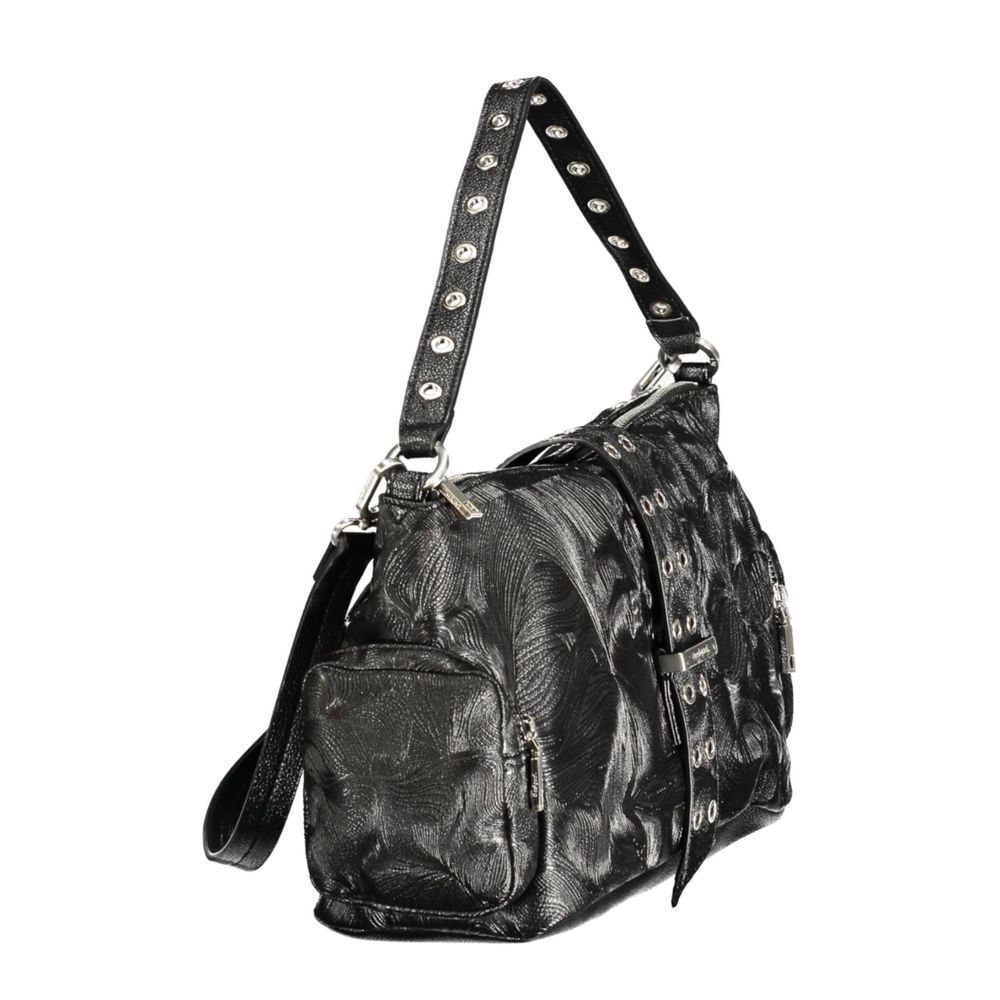 Desigual Nero Polyurethan Damenhandtasche