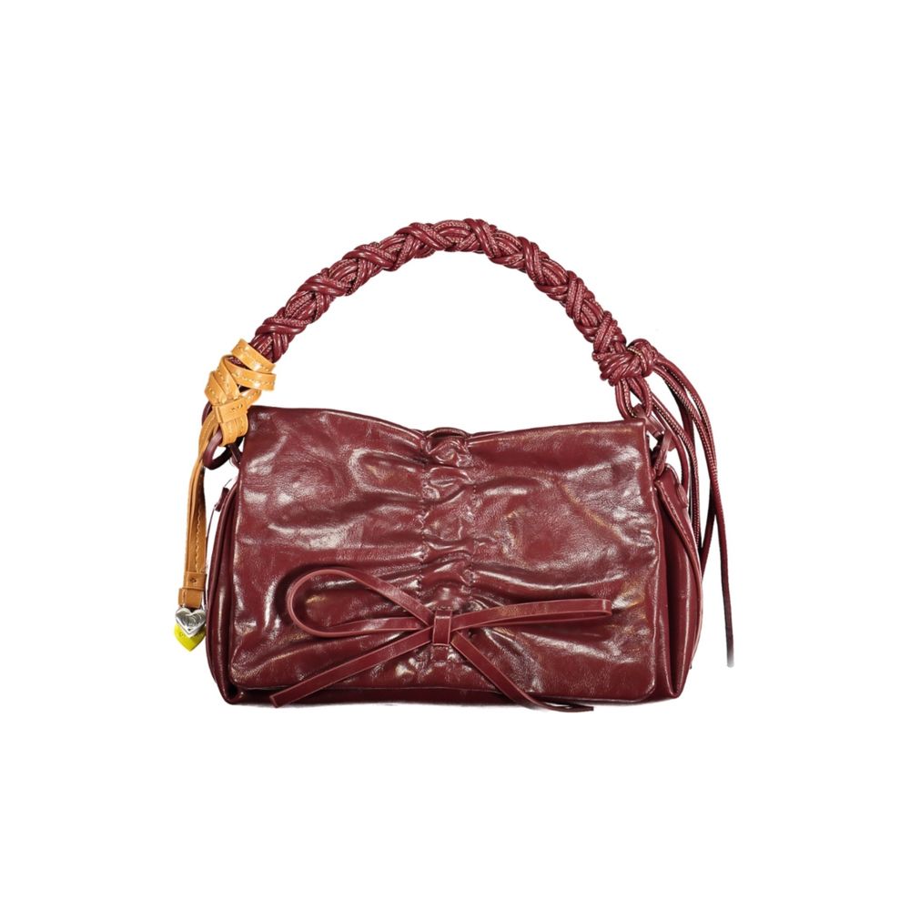 Desigual Burgunderfarbene Damen-Minitasche aus Polyurethan