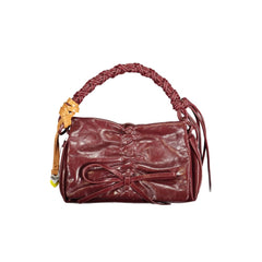 Desigual Burgunderfarbene Damen-Minitasche aus Polyurethan