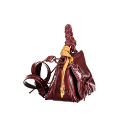 Desigual Burgunderfarbene Damen-Minitasche aus Polyurethan