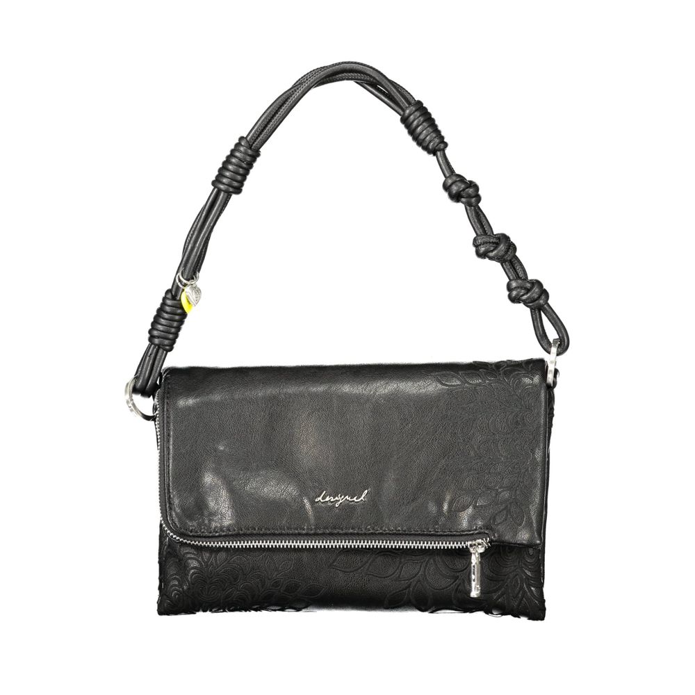 Desigual Schwarze Damenhandtasche aus Polyurethan