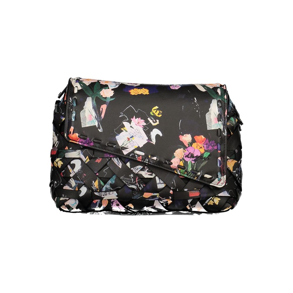 Desigual Damenhandtasche aus schwarzem Polyurethan