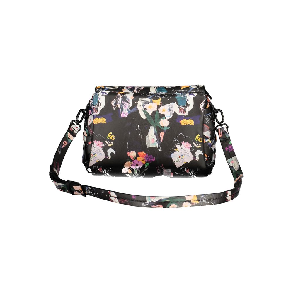 Desigual Damenhandtasche aus schwarzem Polyurethan