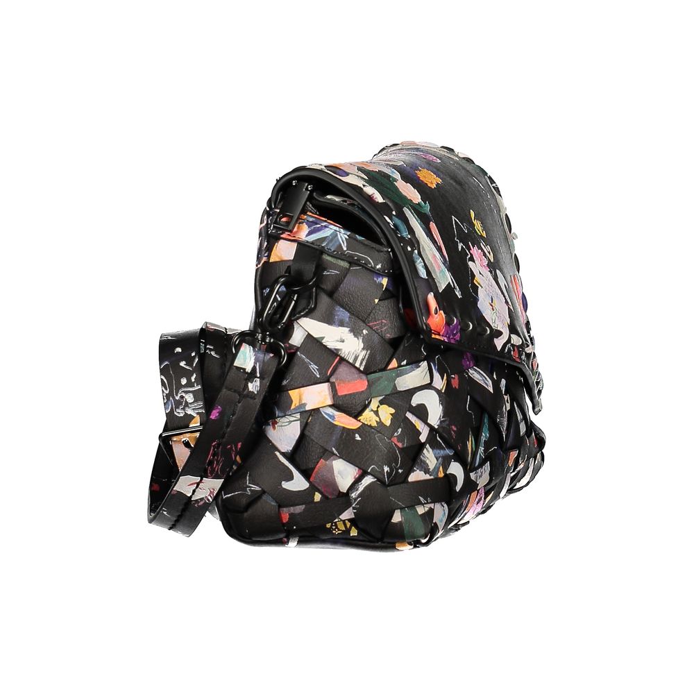 Desigual Damenhandtasche aus schwarzem Polyurethan