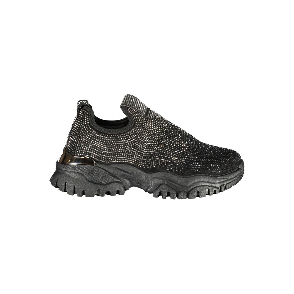 Laura Biagiotti Schwarzer Polyurethan Damen-Sneaker