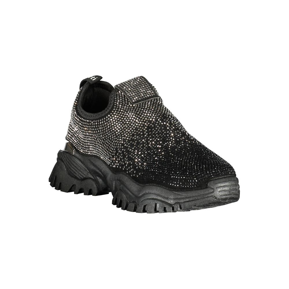 Laura Biagiotti Schwarzer Polyurethan Damen-Sneaker